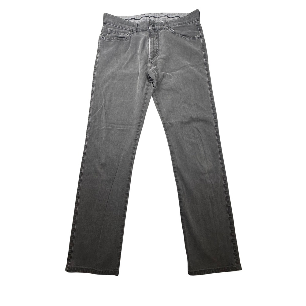 Ermenegildo Zegna Gray Jeans Men's 32 Luxury Designer Denim Straight Leg Italy